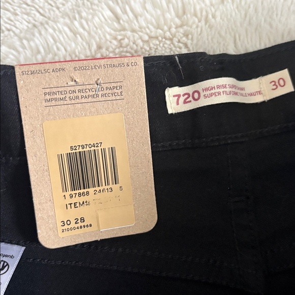 80 Levi’s 720 High Rise Super Skinny Jeans – Size 30 | Sculpting Fit | NWT | Y2K - Picture 9 of 15
